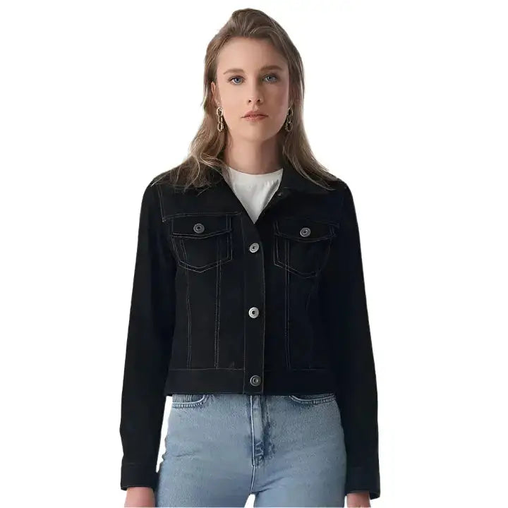 Women’s Black Western Suede Jacket