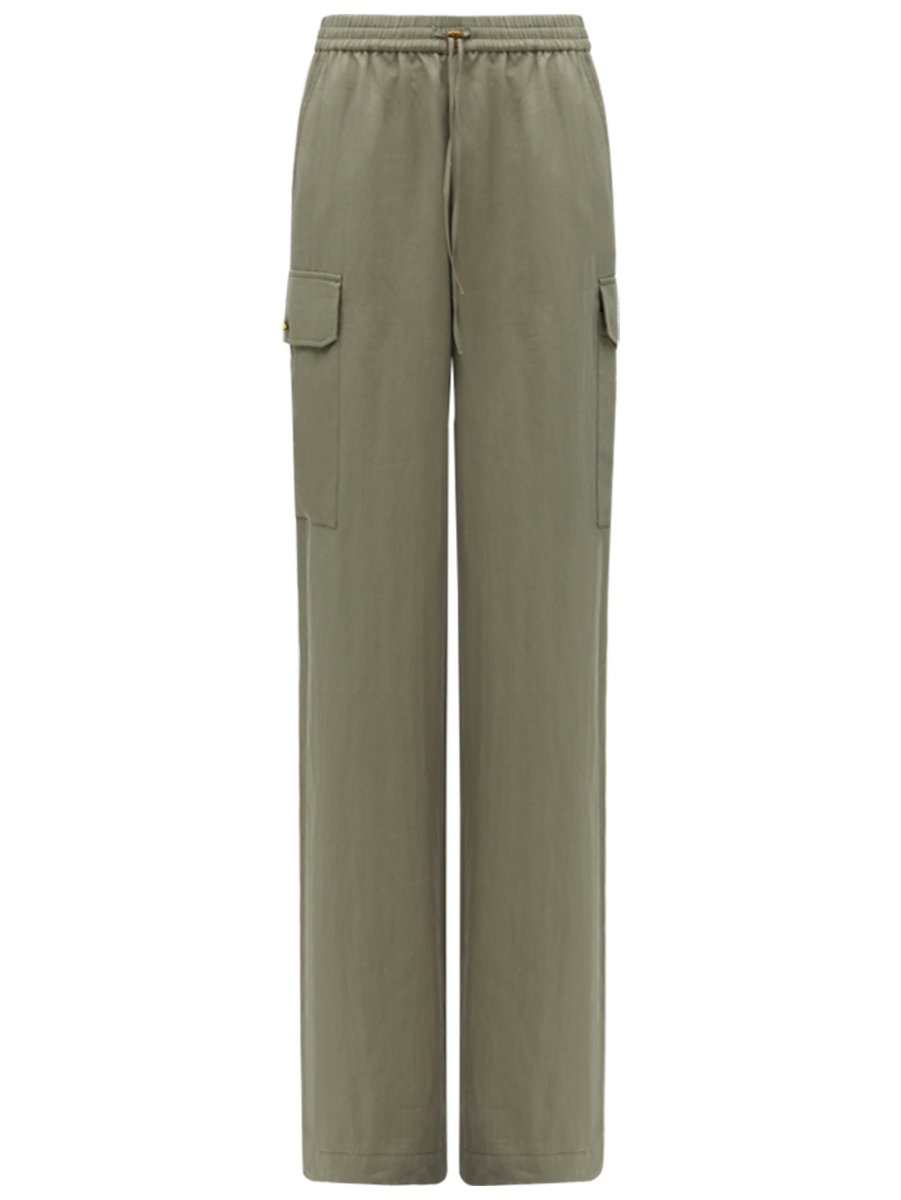 Green Straight Leg Cargo Pants