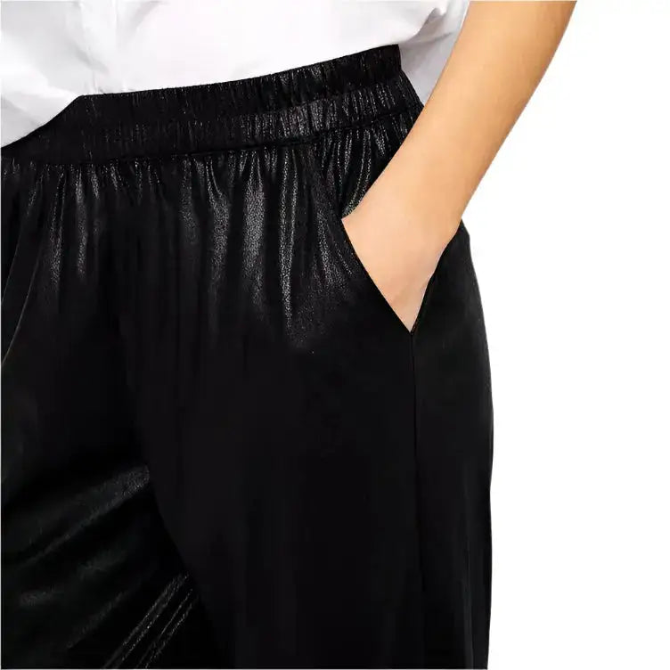 Women’s Black Leather Joggers Leather Pants