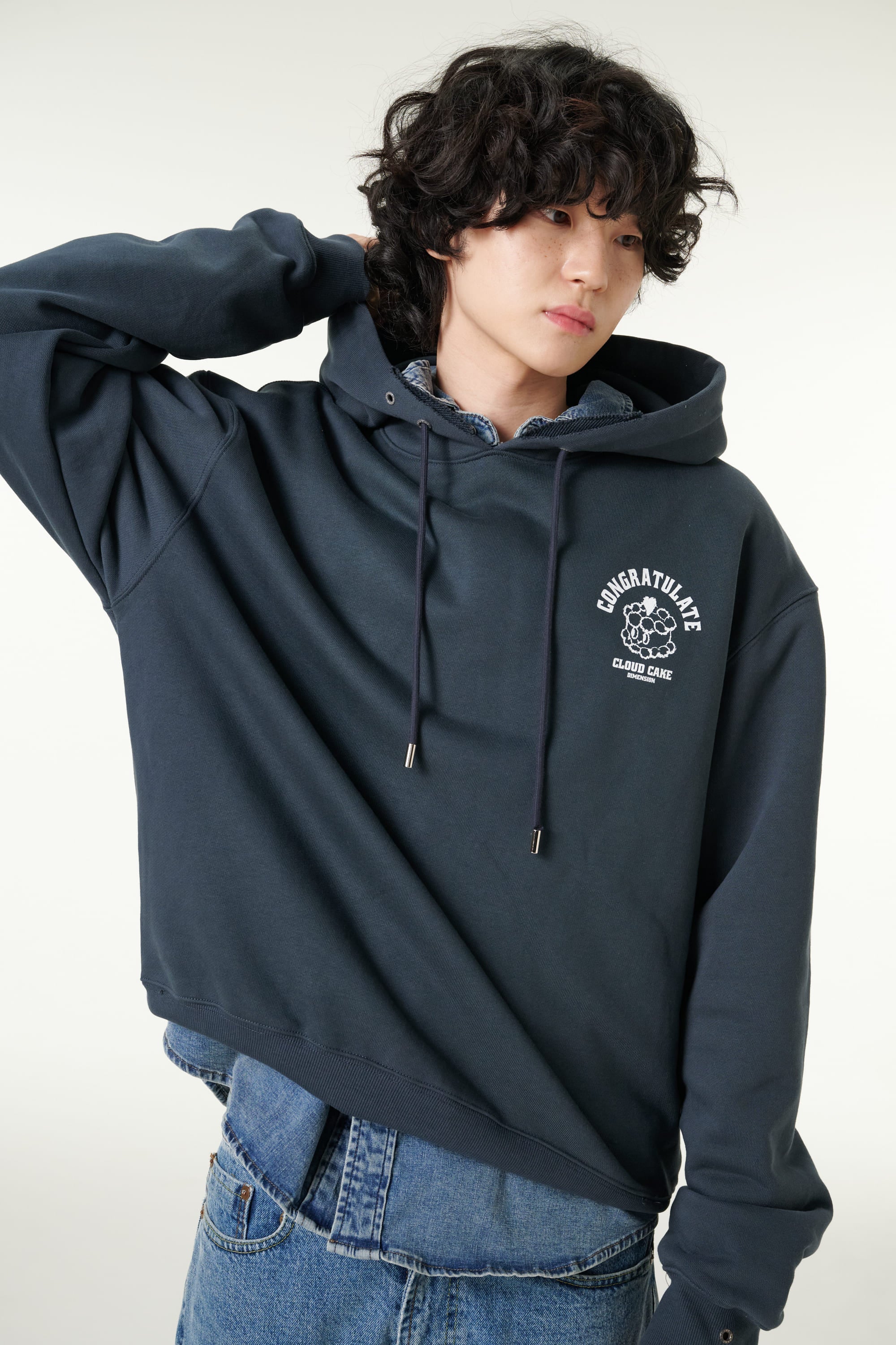 [CLOUD CAKE] Men's Fashion Cloud Cake Fluffy Hoodie