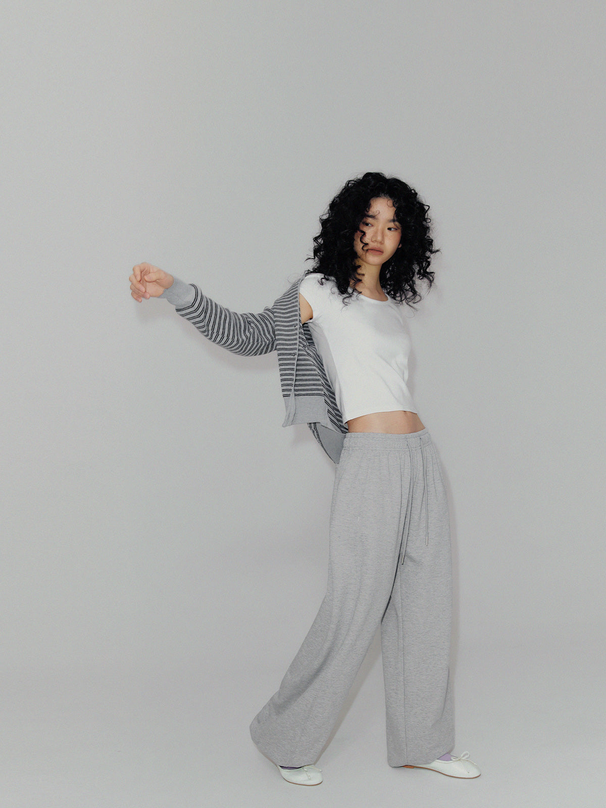 Forden Basic Two-Way Banding Long Sweat Pants