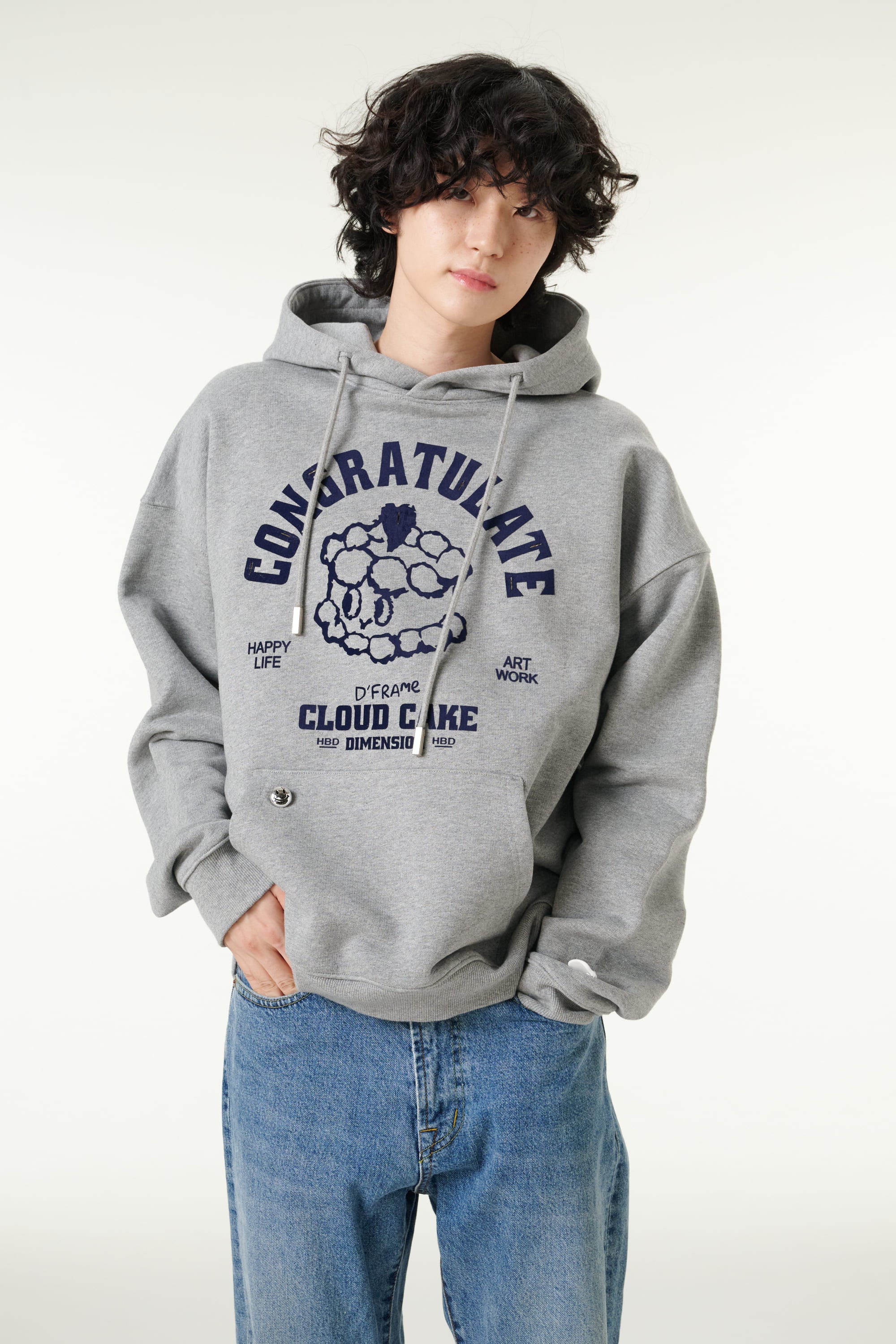 [CLOUD CAKE]Men's Fashion Cloud Cake Fluffy Hoodie