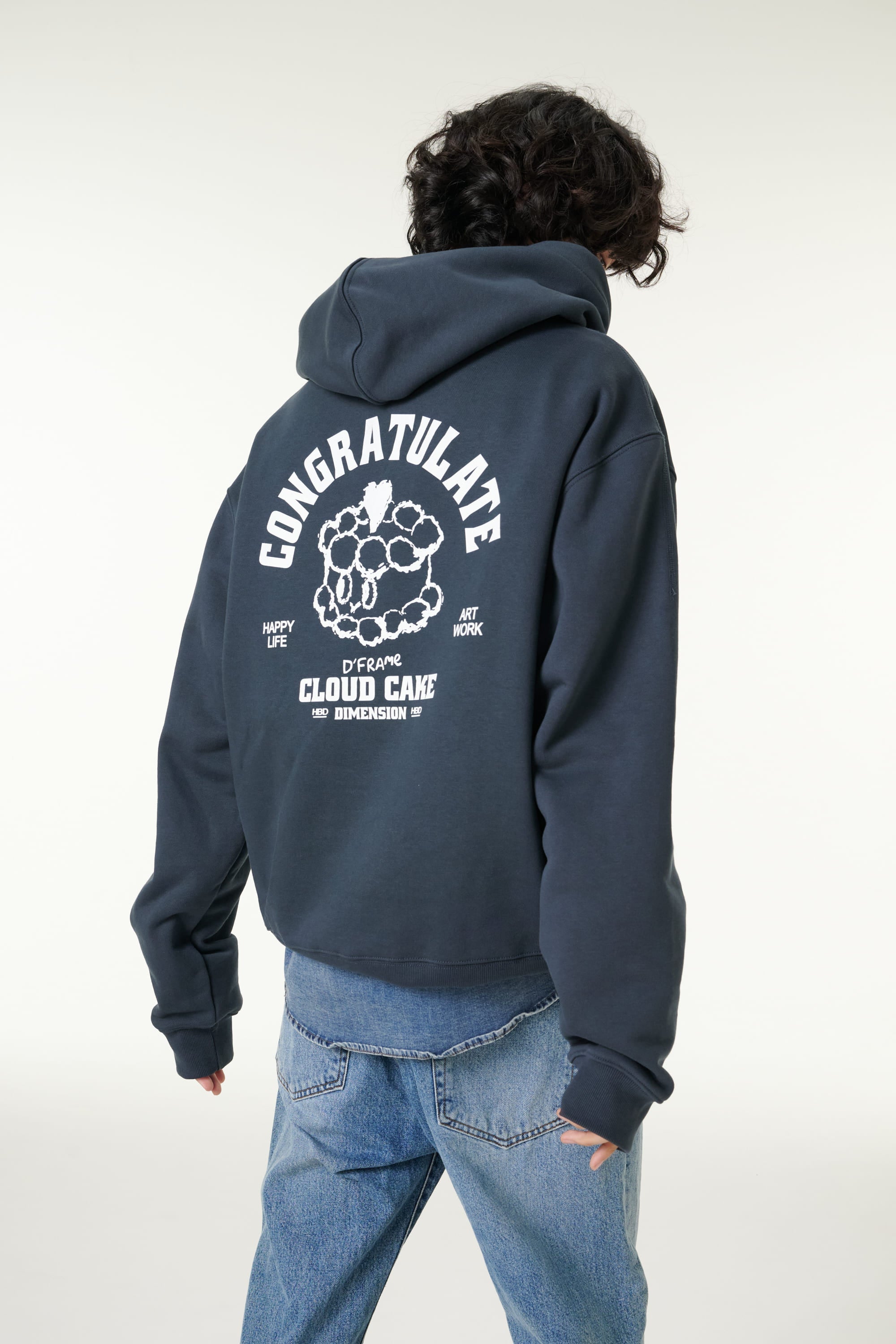 [CLOUD CAKE] Men's Fashion Cloud Cake Fluffy Hoodie