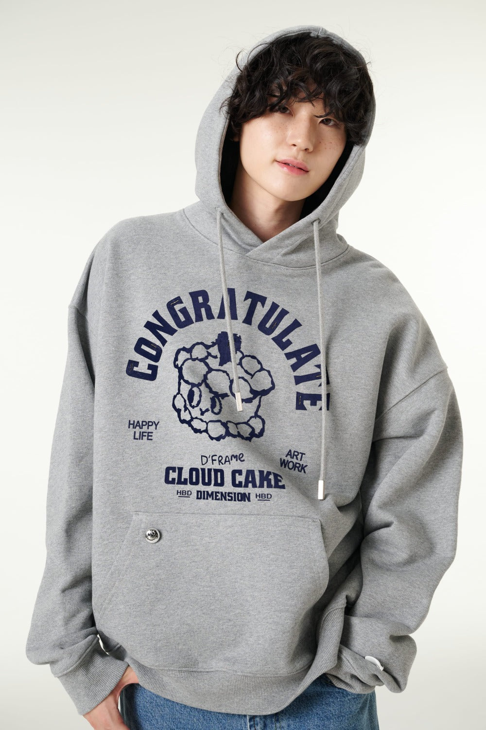 [CLOUD CAKE]Men's Fashion Cloud Cake Fluffy Hoodie