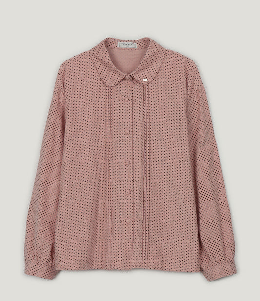 [TWEE] Linzl Dot Pintuck Blouse