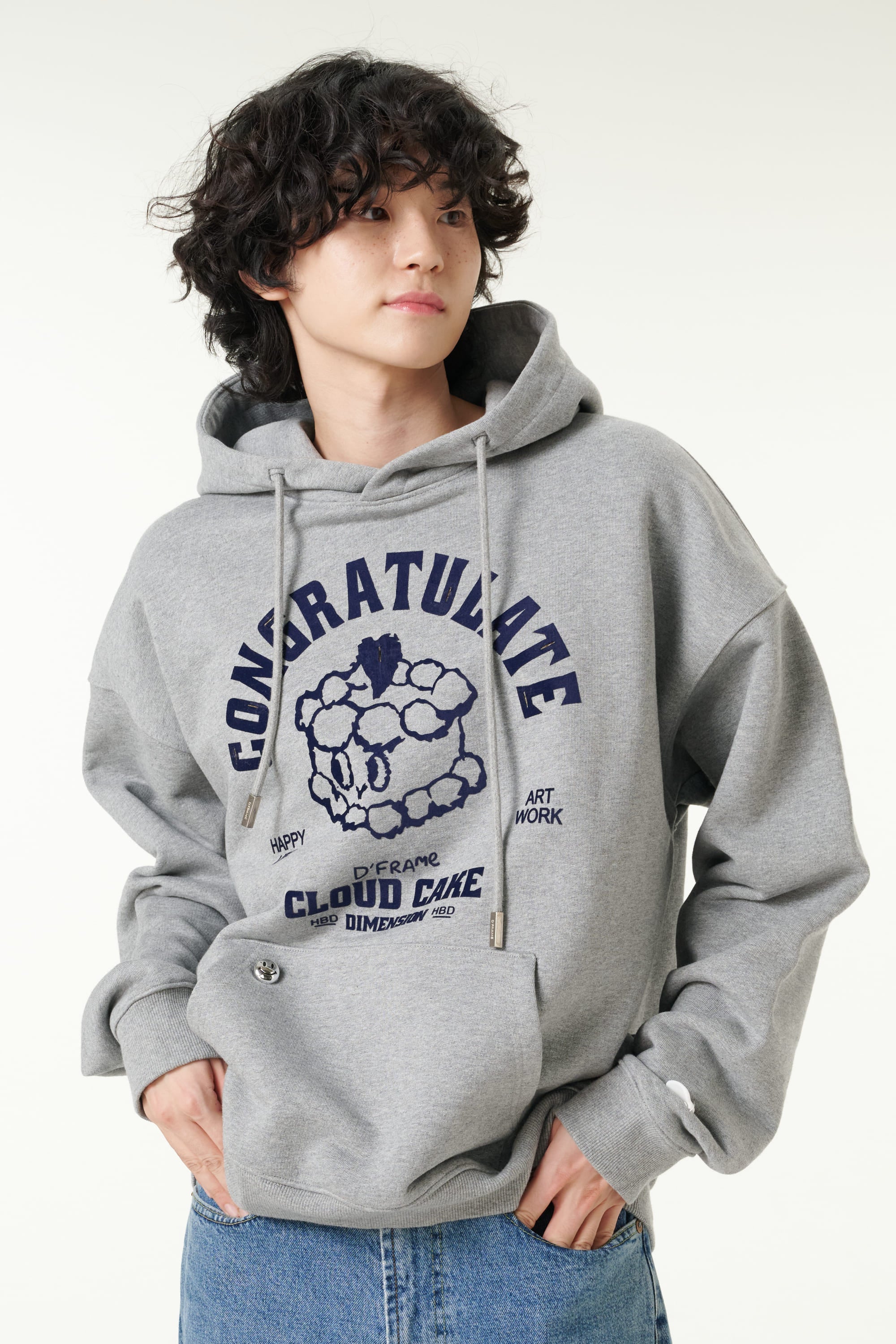 [CLOUD CAKE]Men's Fashion Cloud Cake Fluffy Hoodie