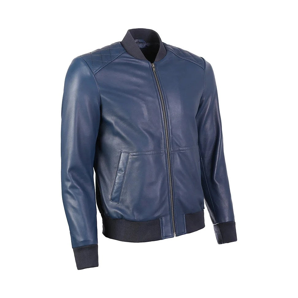 Greer Mens Wax Finish Sheep Leather Jacket - Brown, 3XL