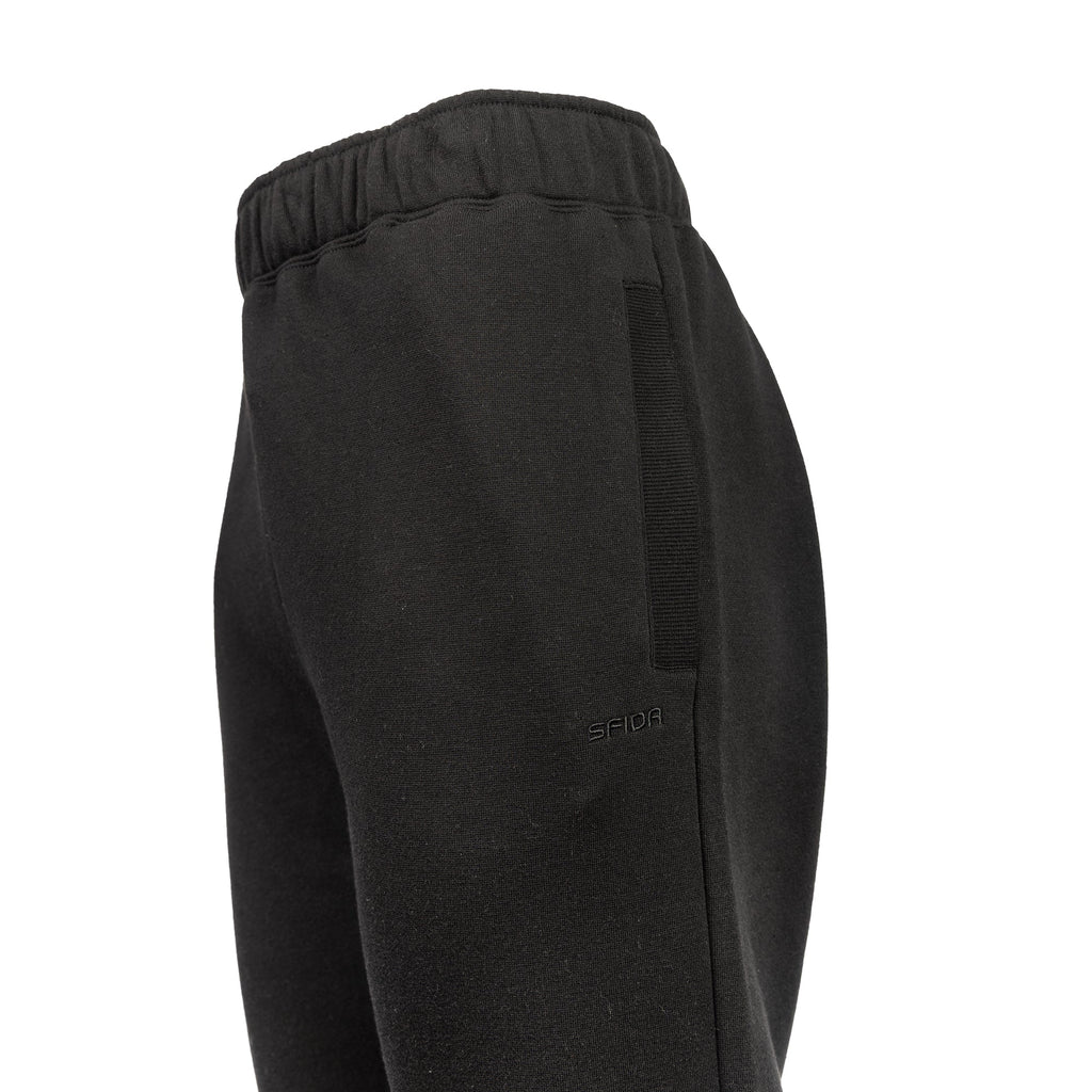 Ivan Mens Cuff Fleece Pants - Black