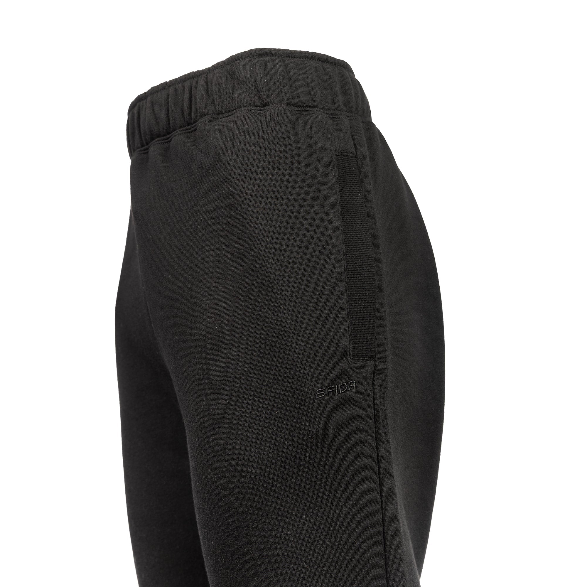 Ivan Mens Cuff Fleece Pants - Black