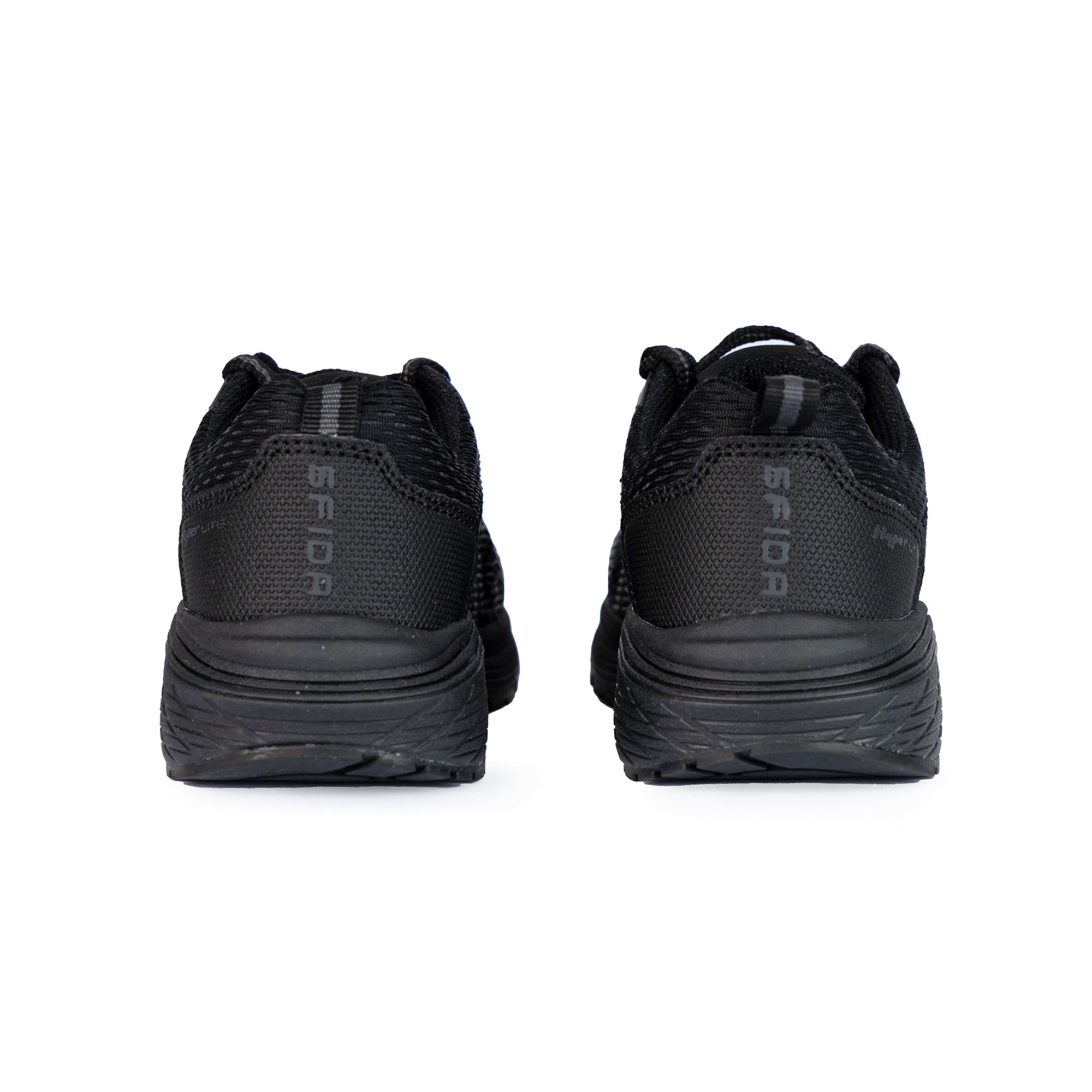 Prota Mens Lace Up Runner - Black/Black