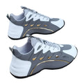 NNEOBA Mens Casual Vulcanized Sneakers Lightweight Breathable Shoes (Gray)