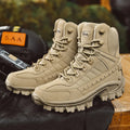 NNEOBA Mens Tactical Desert Combat Ankle Work Boots (Khaki)
