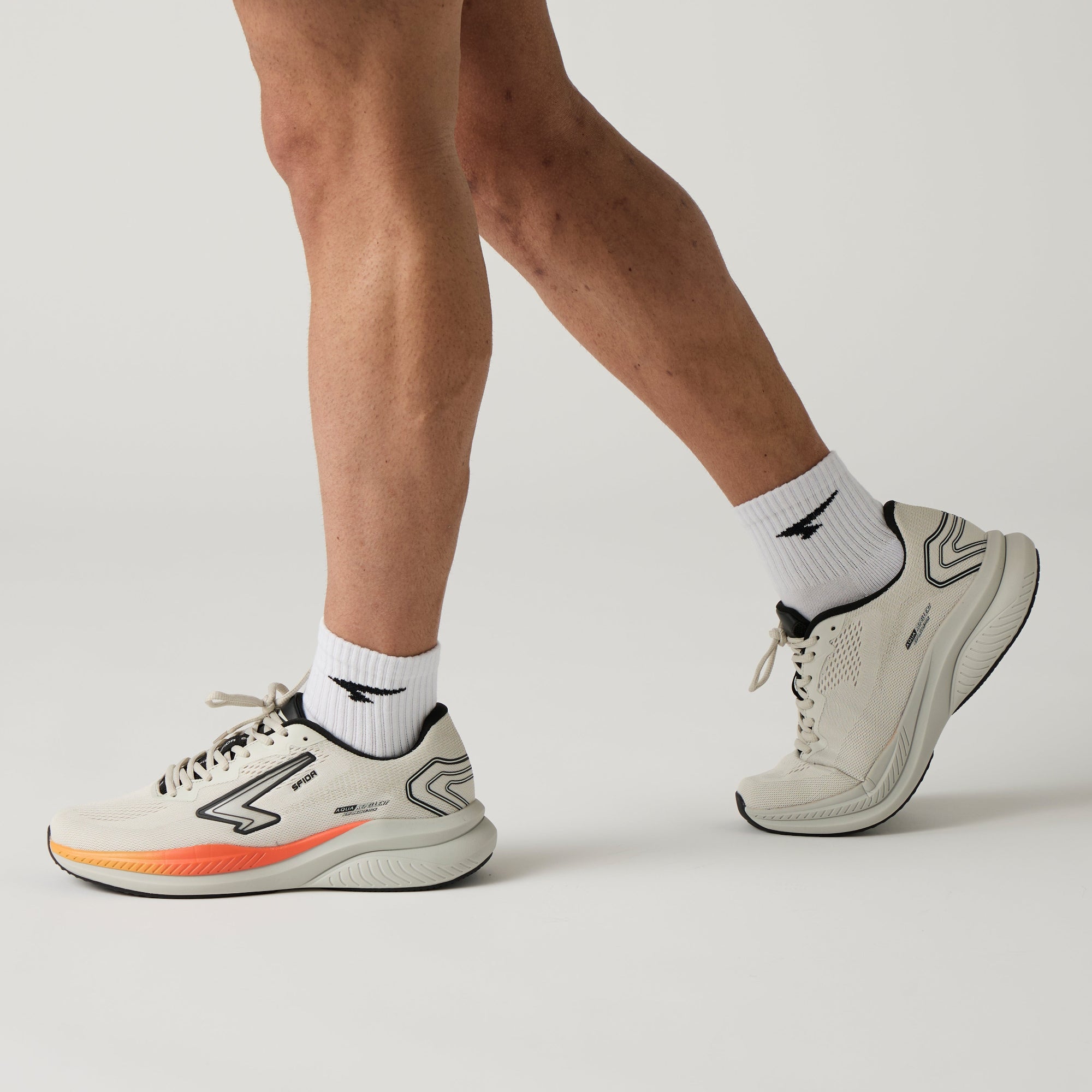 Brazen Mens Runner - Stone/Orange