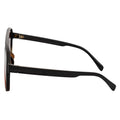 BRASCO - Aviator Black-Tortoise Sunglasses Amber Fade