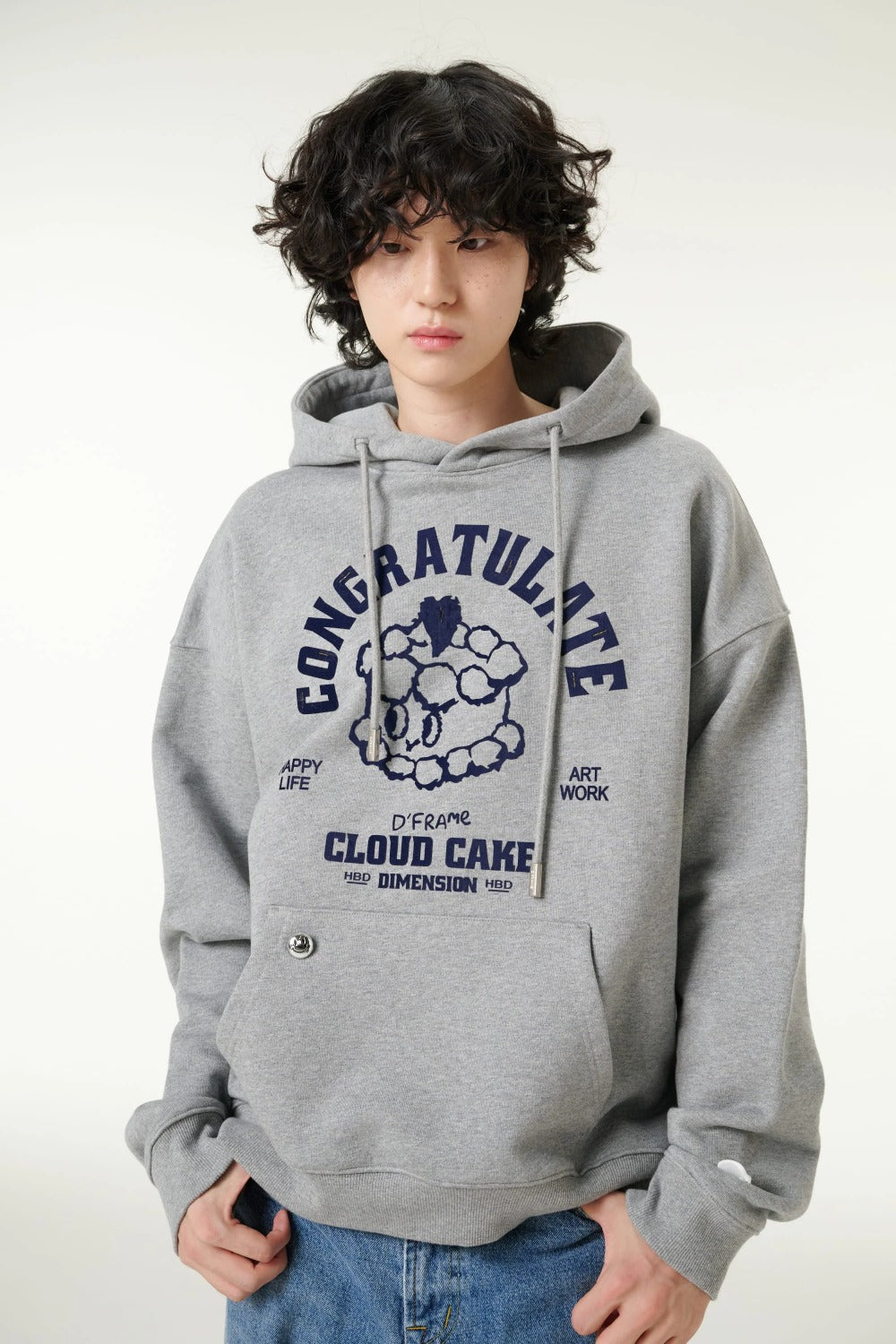[CLOUD CAKE]Men's Fashion Cloud Cake Fluffy Hoodie