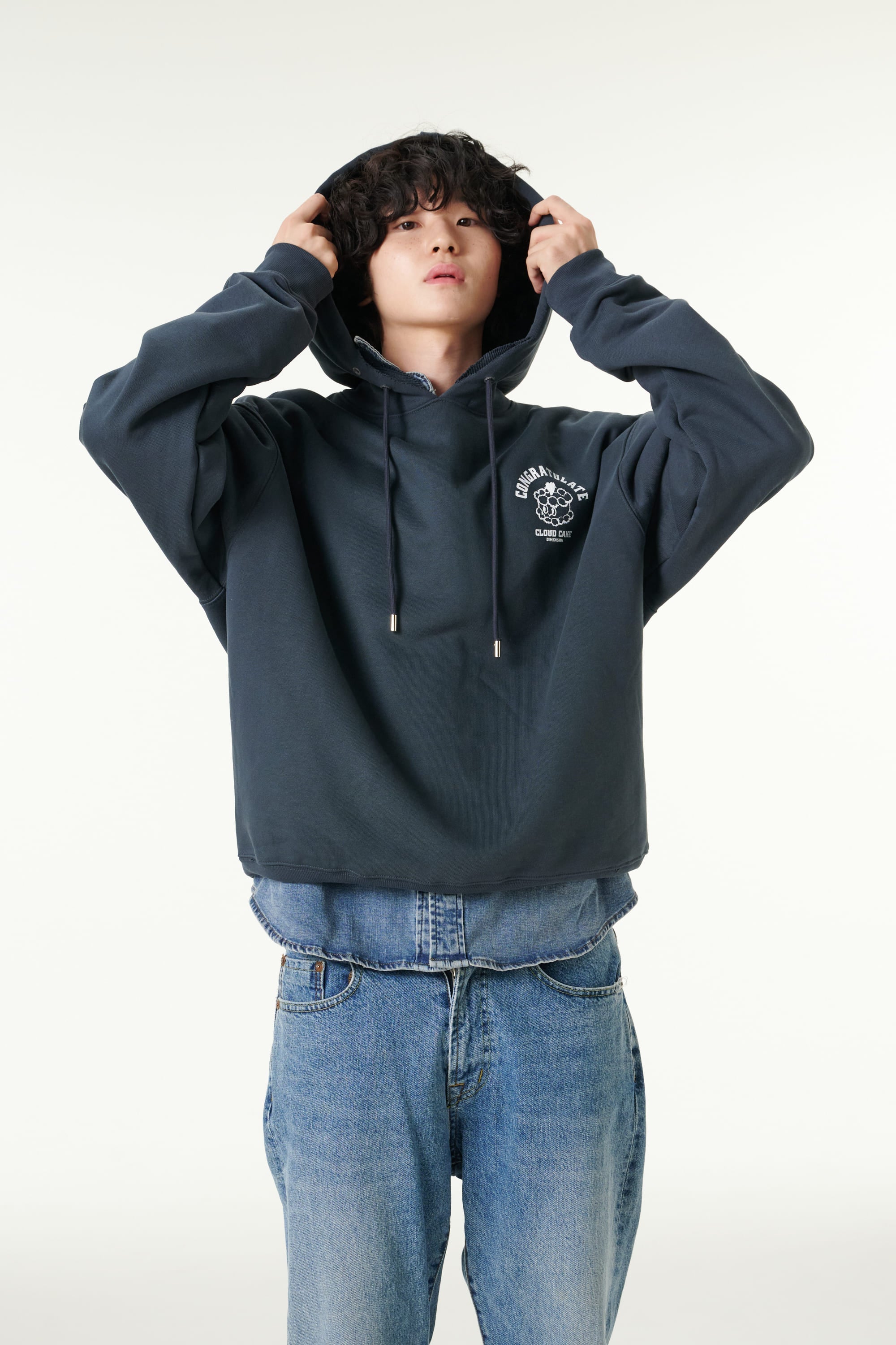 [CLOUD CAKE] Men's Fashion Cloud Cake Fluffy Hoodie