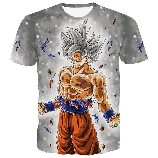 3D T Shirt Men Summer Top super son goku Funny T-Shirts anime vegeta  Tshirt Summer cartoon print Tops