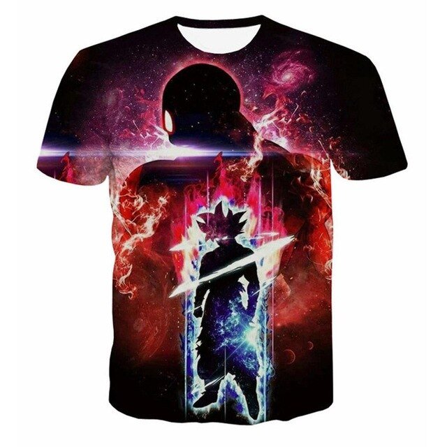 3D T Shirt Men Summer Top super son goku Funny T-Shirts anime vegeta  Tshirt Summer cartoon print Tops