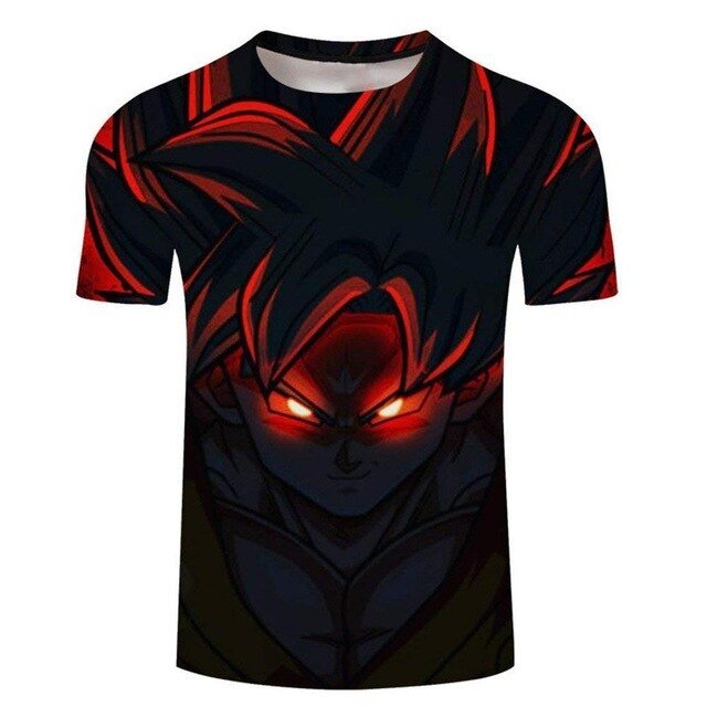 3D T Shirt Men Summer Top super son goku Funny T-Shirts anime vegeta  Tshirt Summer cartoon print Tops
