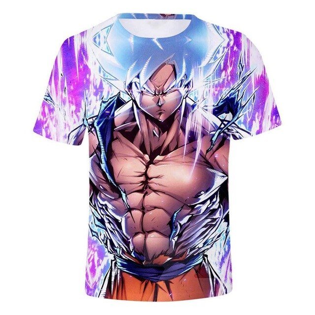 3D T Shirt Men Summer Top super son goku Funny T-Shirts anime vegeta  Tshirt Summer cartoon print Tops
