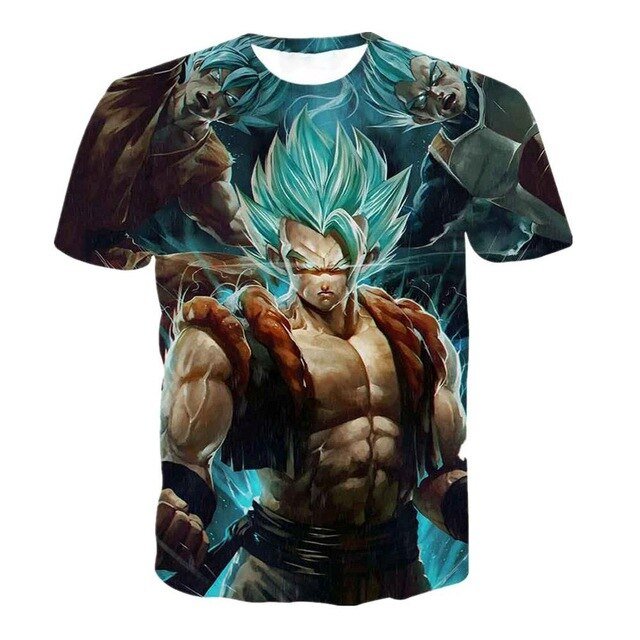 3D T Shirt Men Summer Top super son goku Funny T-Shirts anime vegeta  Tshirt Summer cartoon print Tops