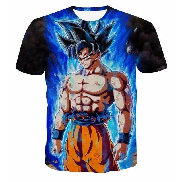 3D T Shirt Men Summer Top super son goku Funny T-Shirts anime vegeta  Tshirt Summer cartoon print Tops
