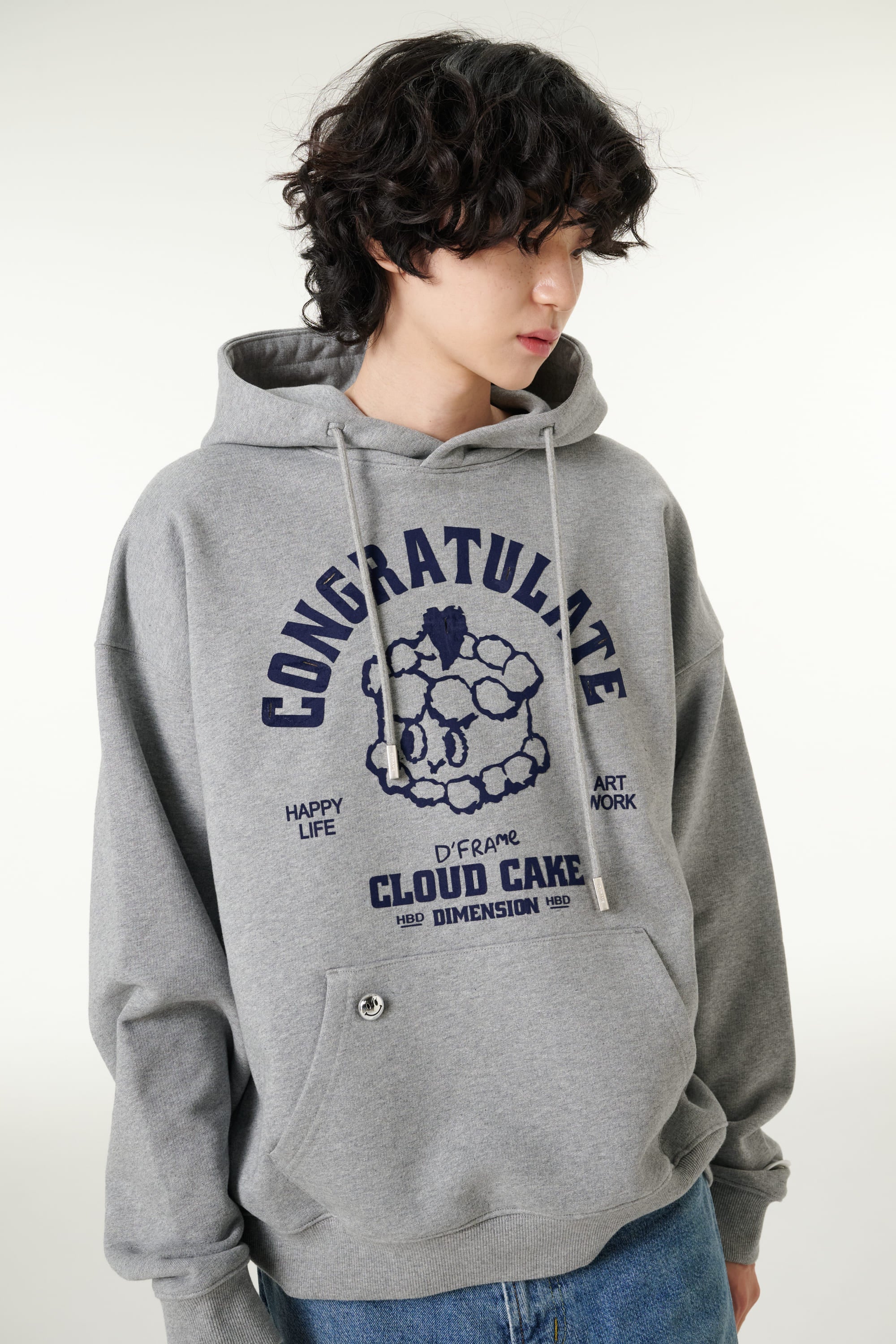 [CLOUD CAKE]Men's Fashion Cloud Cake Fluffy Hoodie