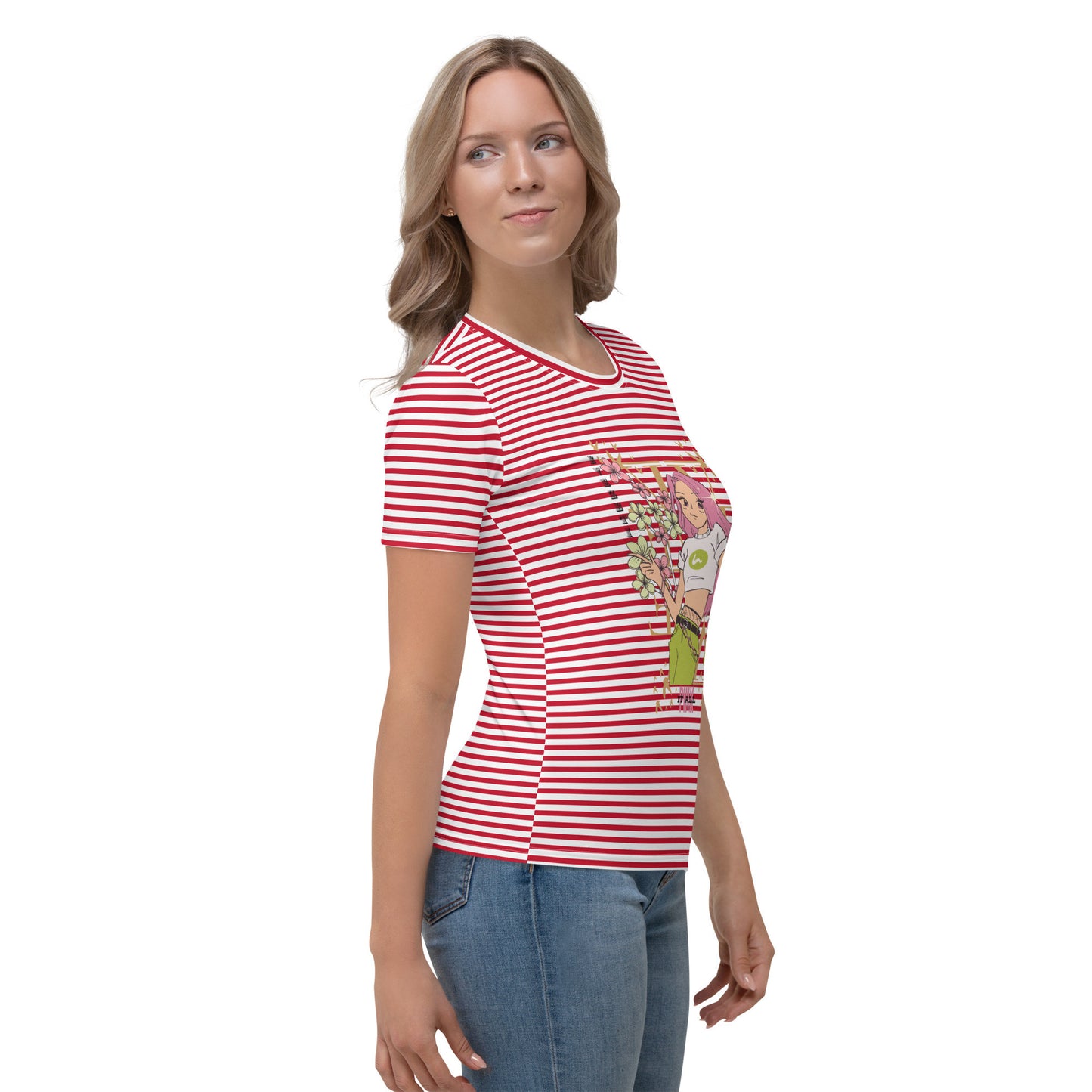Striped blouse Women's T-shirt Pink it All