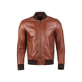 Greer Mens Wax Finish Sheep Leather Jacket