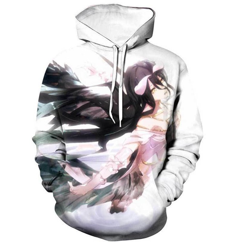 Overlord White Light Albedo Fashion Hoodie