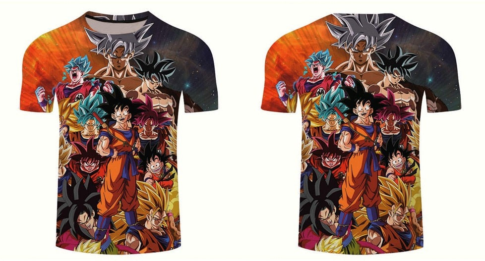 3d T Shirt Summer Fashionable Short Sleeve Hip Hop Tee Tops Men Anime Harajuku T-Shirts