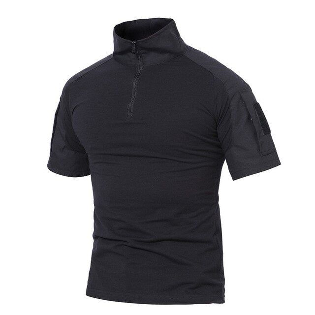 Men Summer T Shirts Airsoft Army Tactical T Shirt Short Sleeve Military Camouflage Cotton Tee Shirts Paintball Clothing