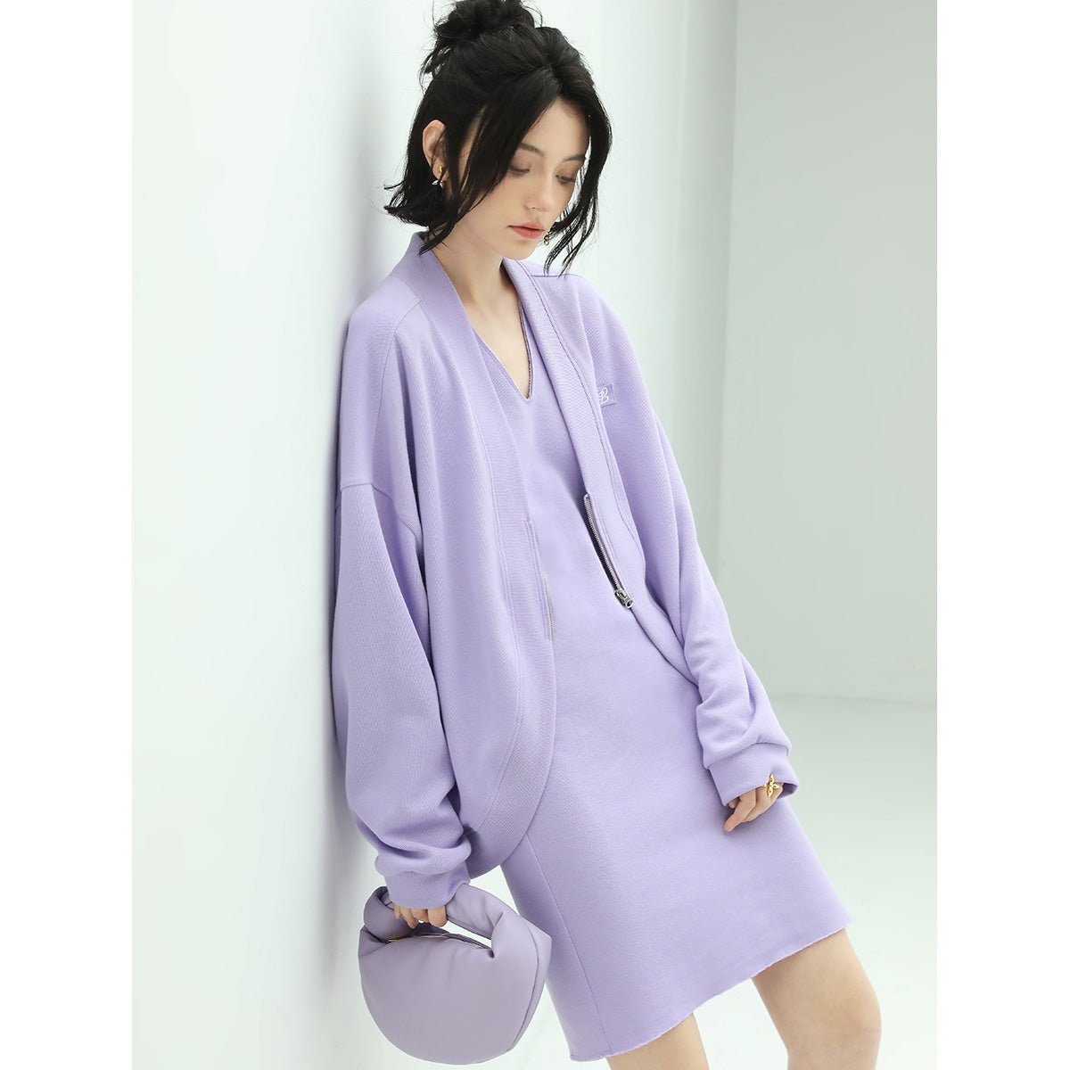 Sweet Relaxed Fit Lavender Cardigan